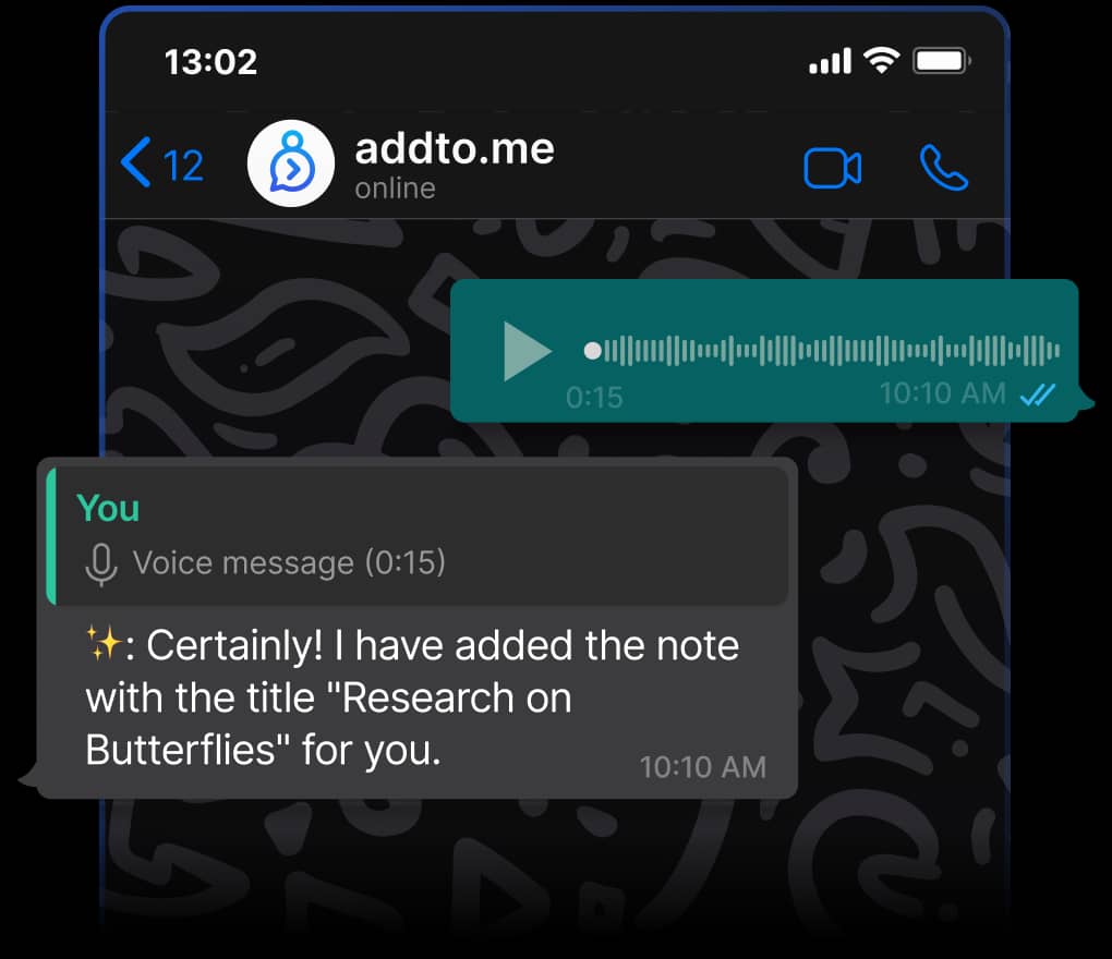 voice message feature